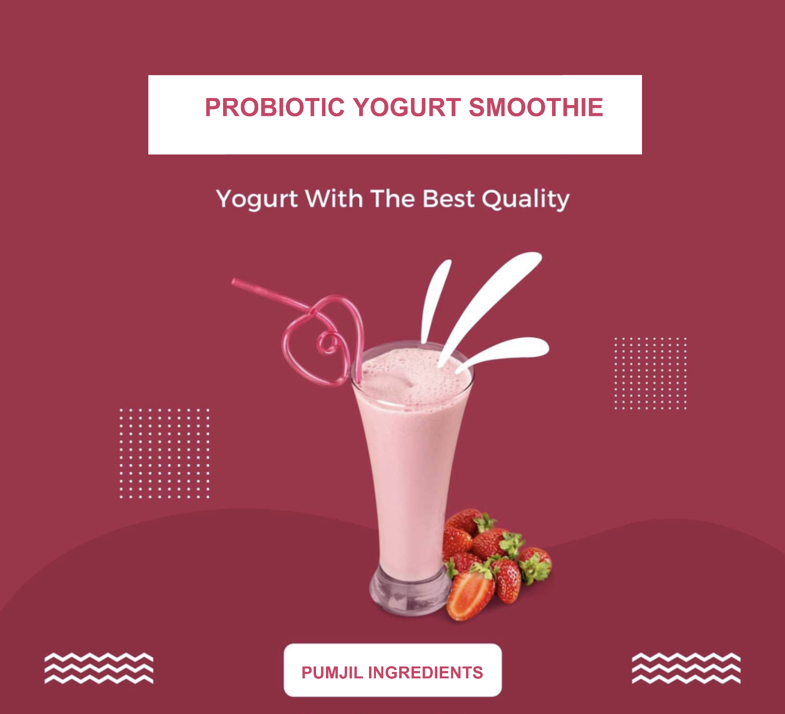 Frozen yogurt smoothie