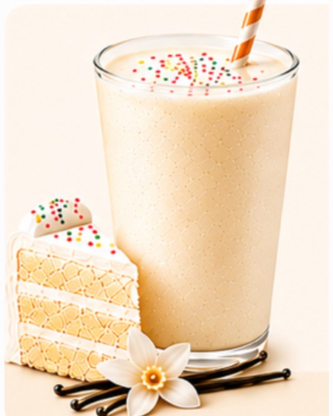 Birthday Cake Smoothie made with Pumjil Yogurt Smoothie Mix