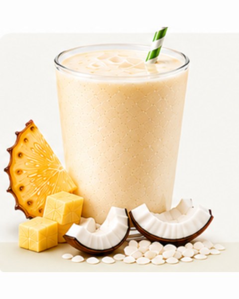 Pina Colada Smoothie made with Pumjil Yogurt Smoothie Mix